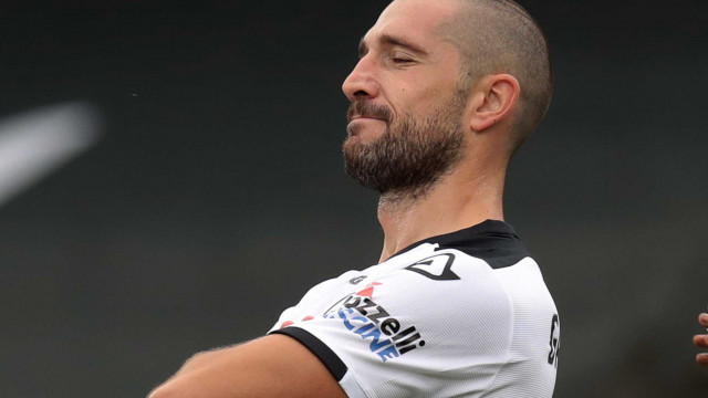 SPEZIA - SASSUOLO 27-09-2020 ESULTANZA GOL 1-1 ANDREJ GALABINOV TASSONE/SILPRESS