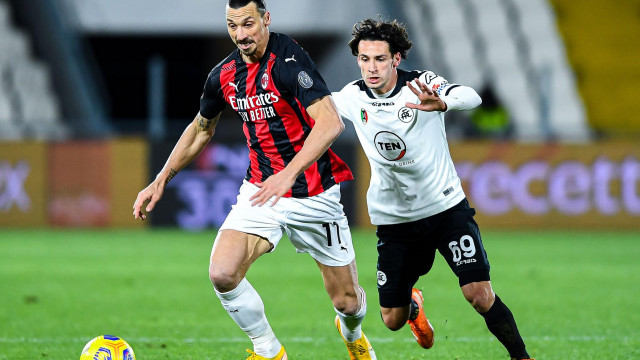 SPEZIA-MILAN 13-02-2021 Zlatan Ibrahimovic-Luca Vignali. TASSONE/SILPRESS