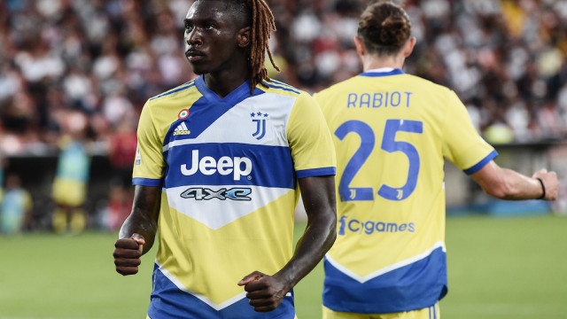 La Spezia 22/09/2021 - campionato di calcio serie A / Spezia-Juventus / foto Image Sport
nella foto: esultanza gol Moise Kean