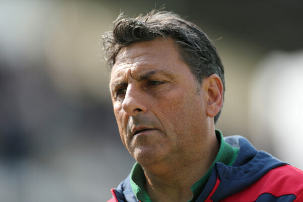 Antonio Soda manager of Gozzano during the Serie C Group A match at the Stadio Silvio Piola, Vercelli. Picture date: 18th April 2019. Picture credit should read: Jonathan Moscrop/Sportimage via PA Images
